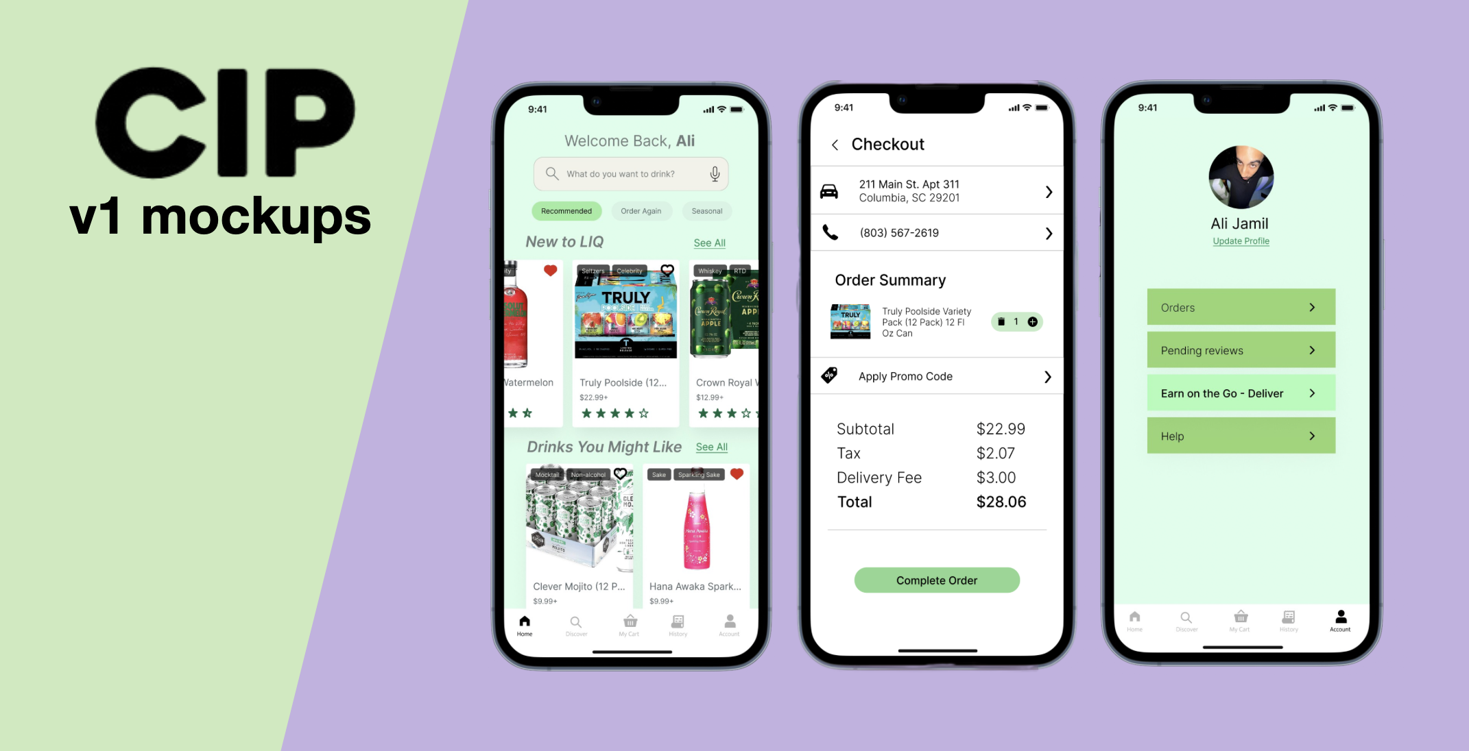 LIQ App Interface